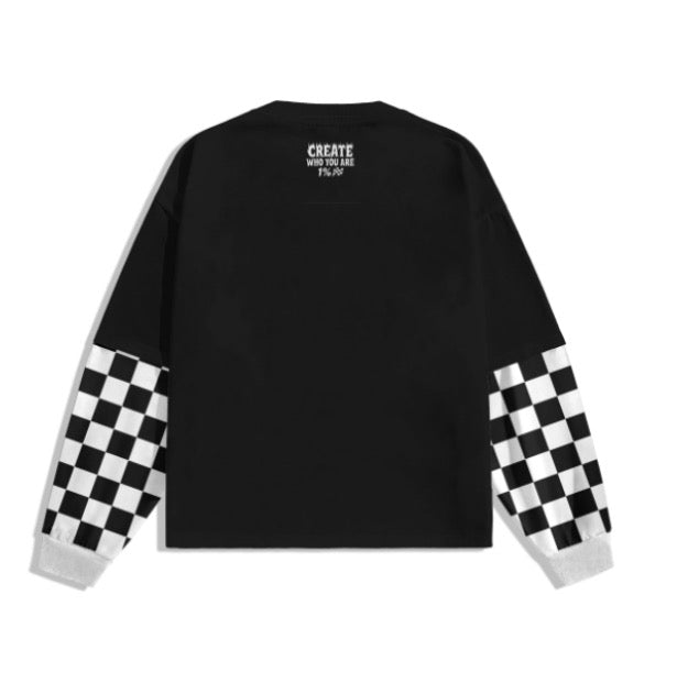 "Create Who You Are" Double layered Tee⛹🏾🏁