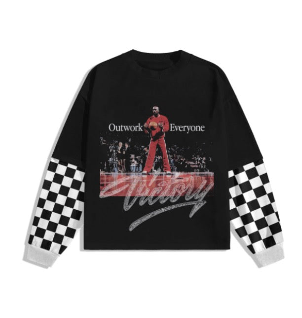 "Create Who You Are" Double layered Tee⛹🏾🏁
